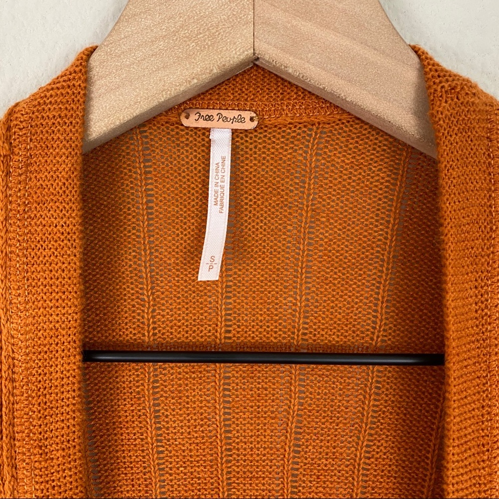 {free people} ribby rib linen blend cardigan - Picture 5 of 12